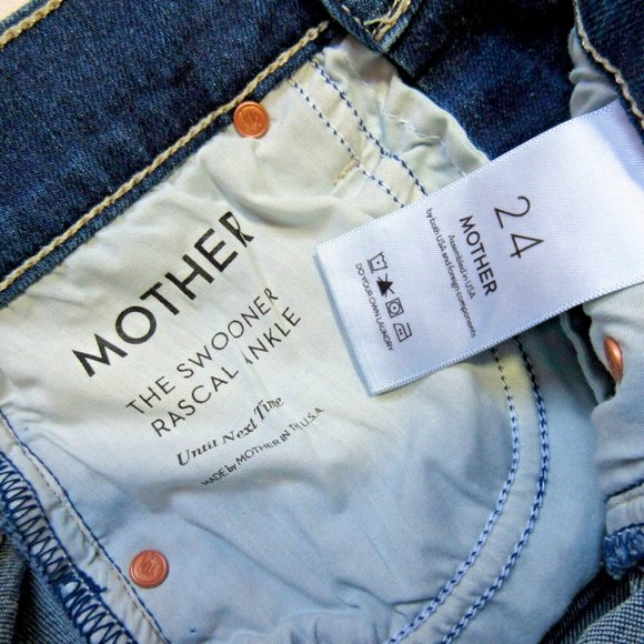 MOTHER Women's Blue Jeans - Picture 4 of 5